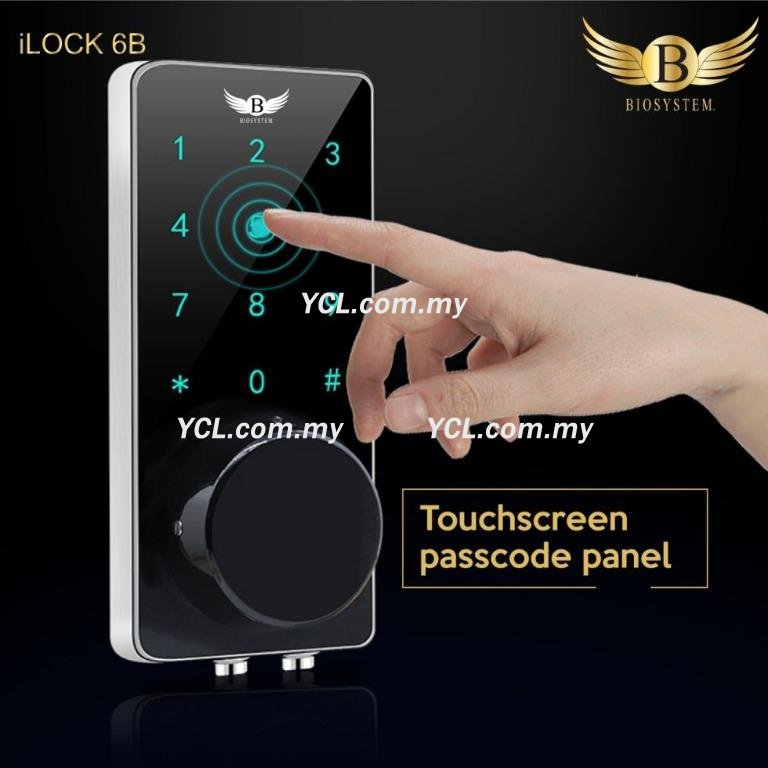 Smart Home Digital Lock with mobile App, password,  Biosystem ilock 6b